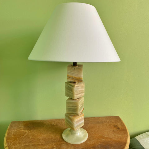 Lampe onyx vintage amovible