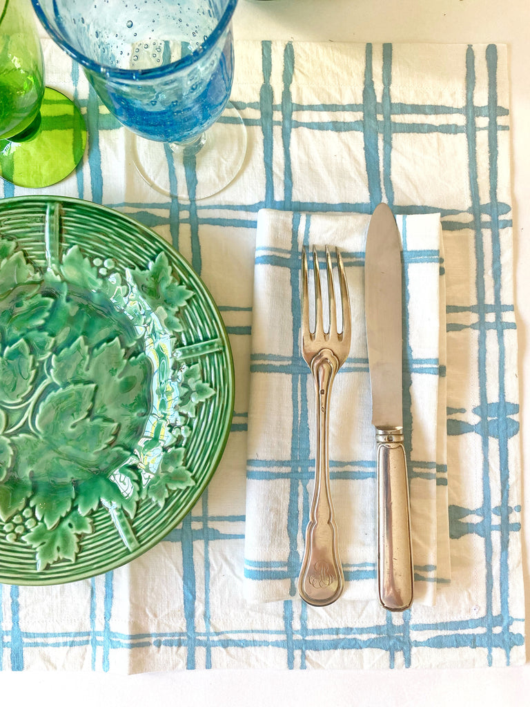 Set de 7 Assiettes en Verre Vert